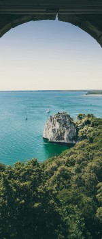 Vue sur la côte italienne