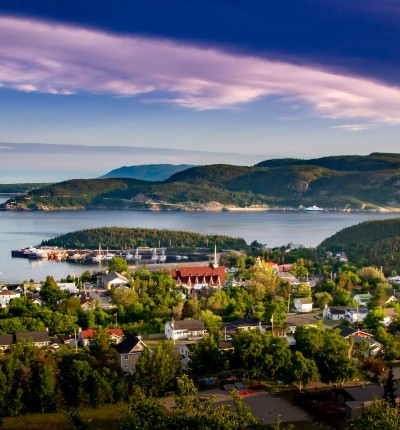 La baie de Tadoussac, Québec