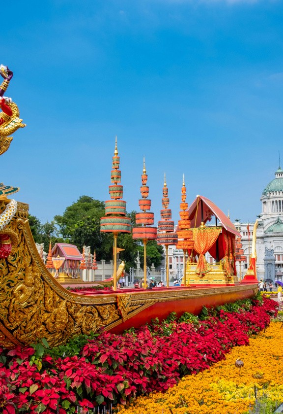 Char fleuri, Bangkok Thaïlande