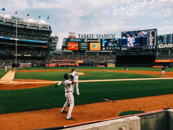 États-Unis, ville de New York, stade Yankee Stadium dans le Bronx