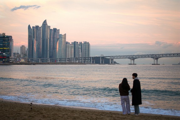 Plage de Gwangalli, Busan, Corée du Sud