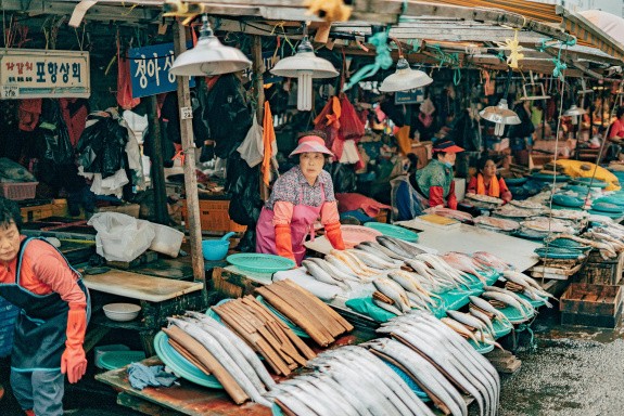 Marché de Jagalchi, Corée du Sud