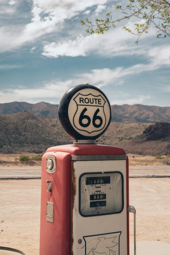 Borne route 66, USA
