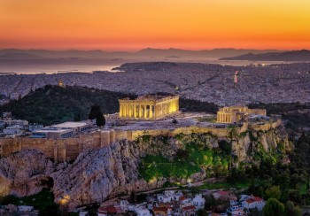 Acropole de nuit, Athènes