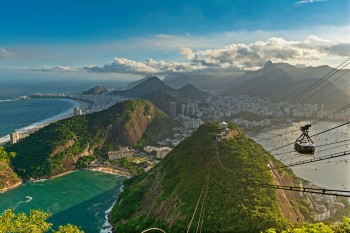 Vue aérienne Rio de Janeiro, Brésil